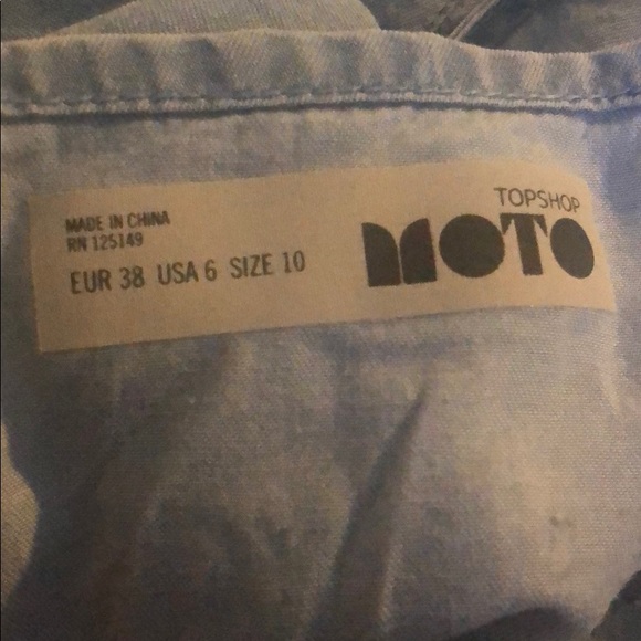 TopShpp Denim Romper with Pockets - Picture 5 of 5